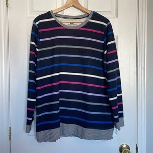 Lands’ End vintage striped sweatshirt